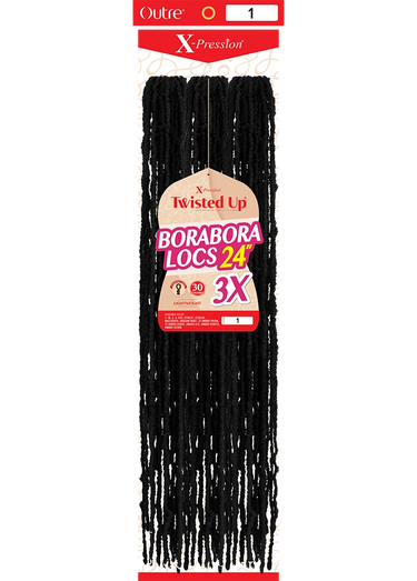 OUTRE X-PRESSION TWISTED UP CROCHET BRAIDS 3X BORABORA LOCS 24